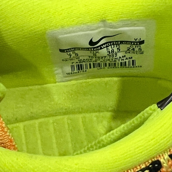 Nike Vibrant Yellow and Black Sneakers - Picture 2 of 5